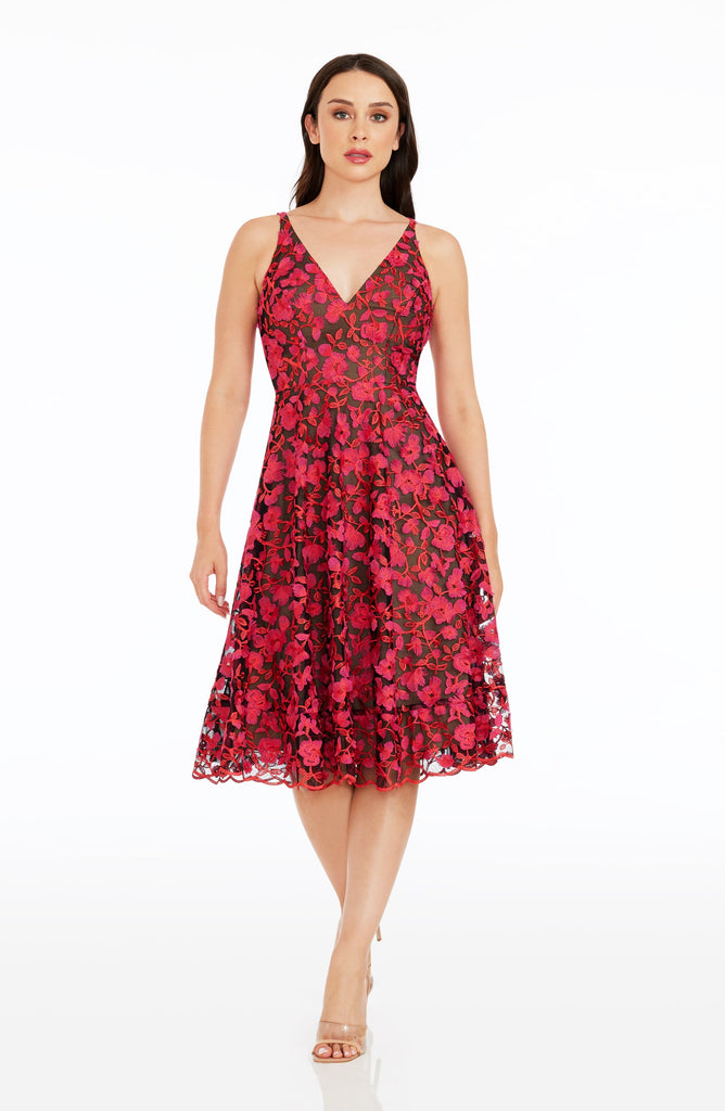 Dress the Population Elisa Sequined Fit & Flare Dress - Macy's