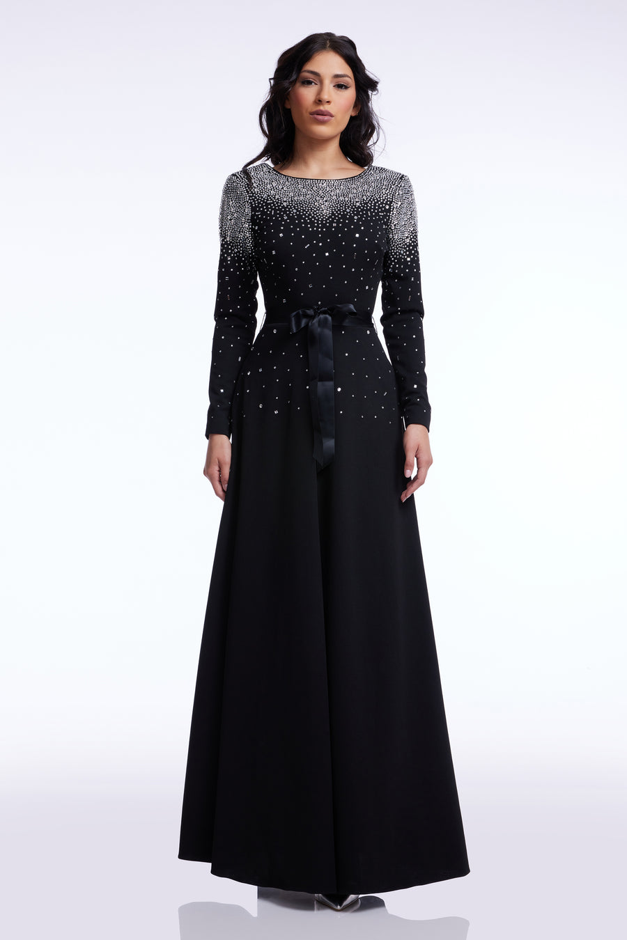 Acacia Gown / BLACK-SILVER