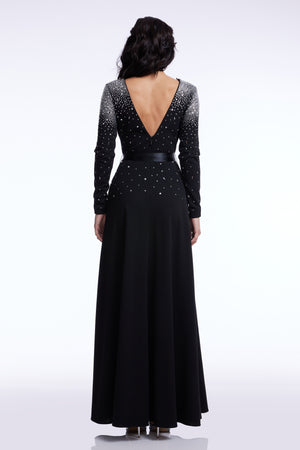 Acacia Gown / BLACK-SILVER