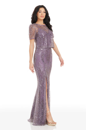 Amanda Gown / DUSTY LAVENDER MULTI