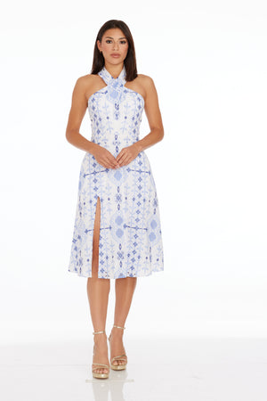 Astoria Dress / SKY MULTI