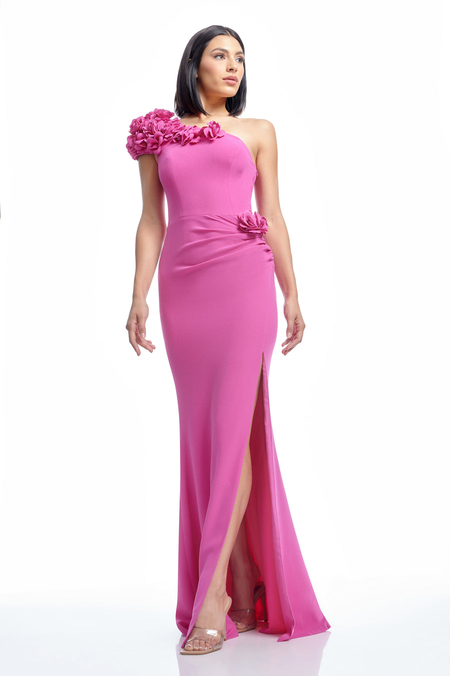 Aubrielle Dress / BRIGHT FUCHSIA