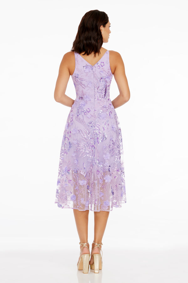 Audrey Dress / LAVENDER MULTI