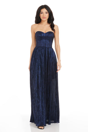 Audrina Dress / MIDNIGHT BLUE