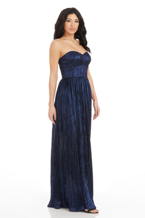 Audrina Dress / MIDNIGHT BLUE