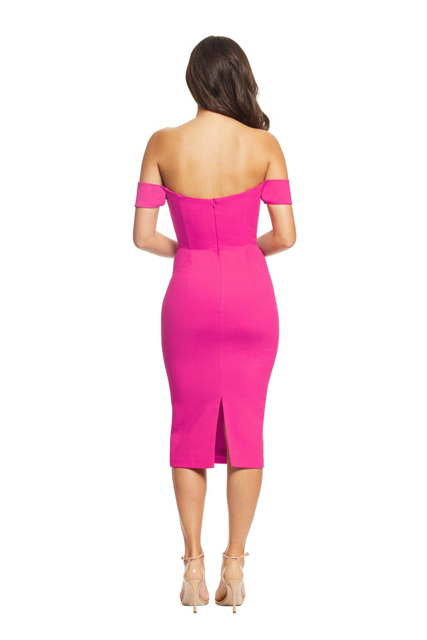 Bailey Dress / BRIGHT FUCHSIA