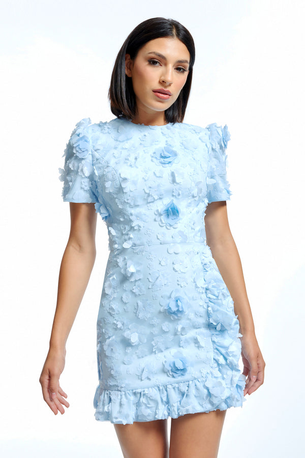 Brittany Dress / Sky Multi