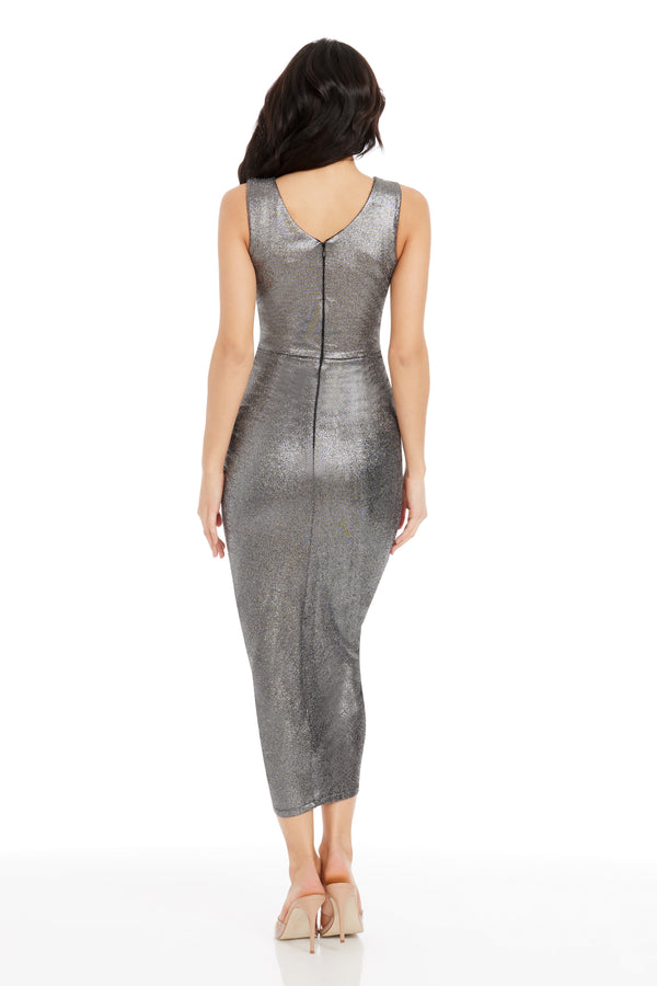 Britt Dress / GUNMETAL