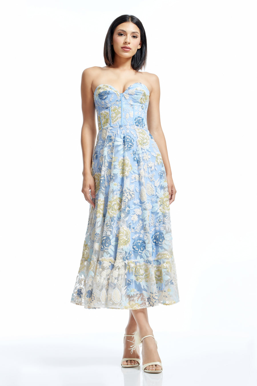 Carina Dress / SKY MULTI