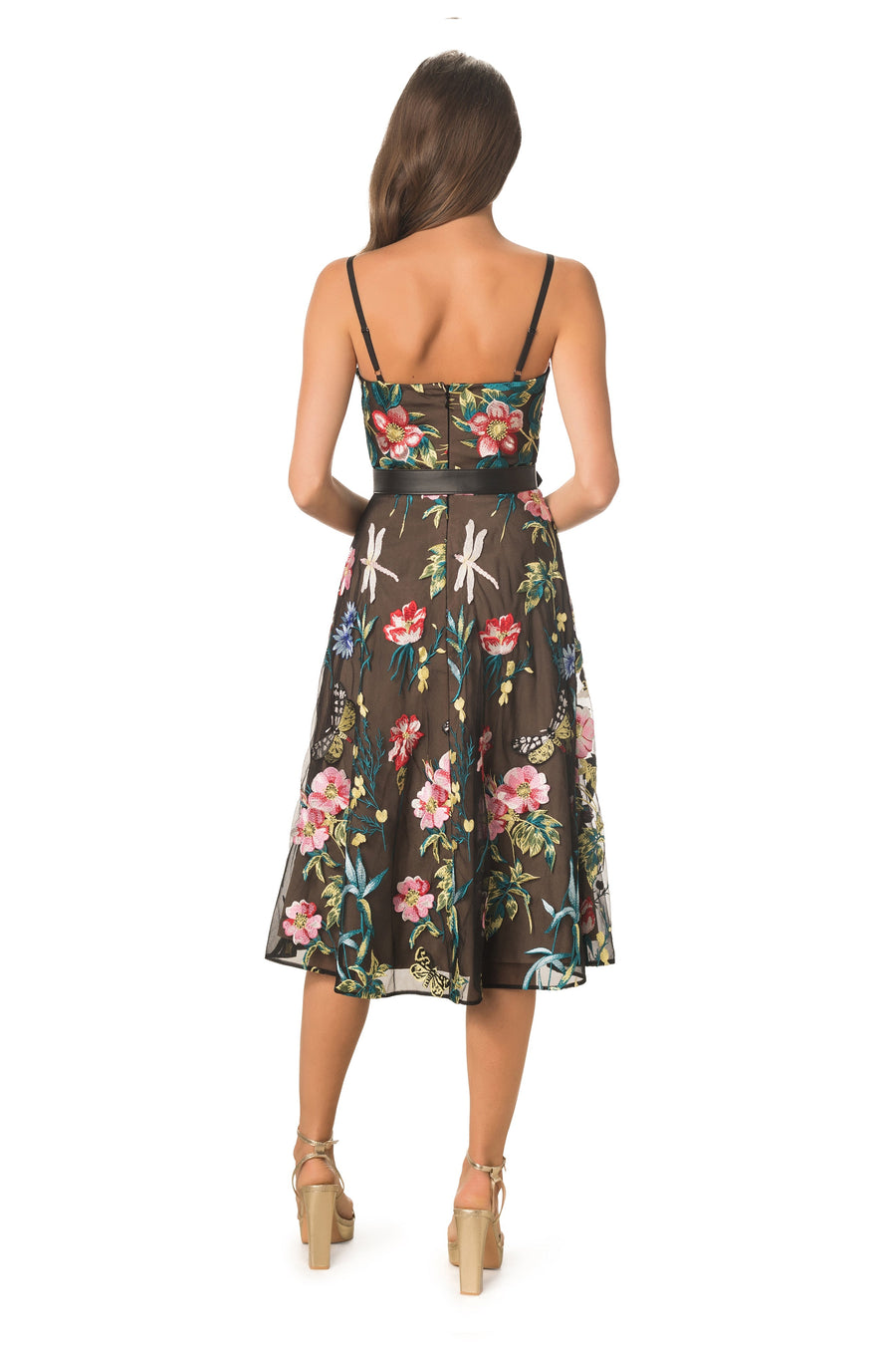 Carlita Butterfly Embroidery Dress – Dress the Population