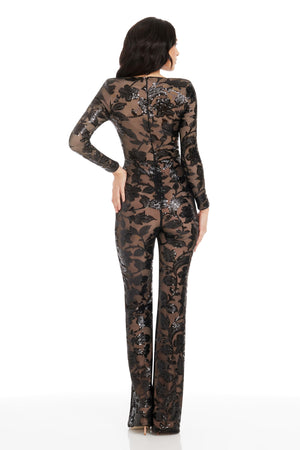 Carson Jumpsuit / BLACK-NUDE