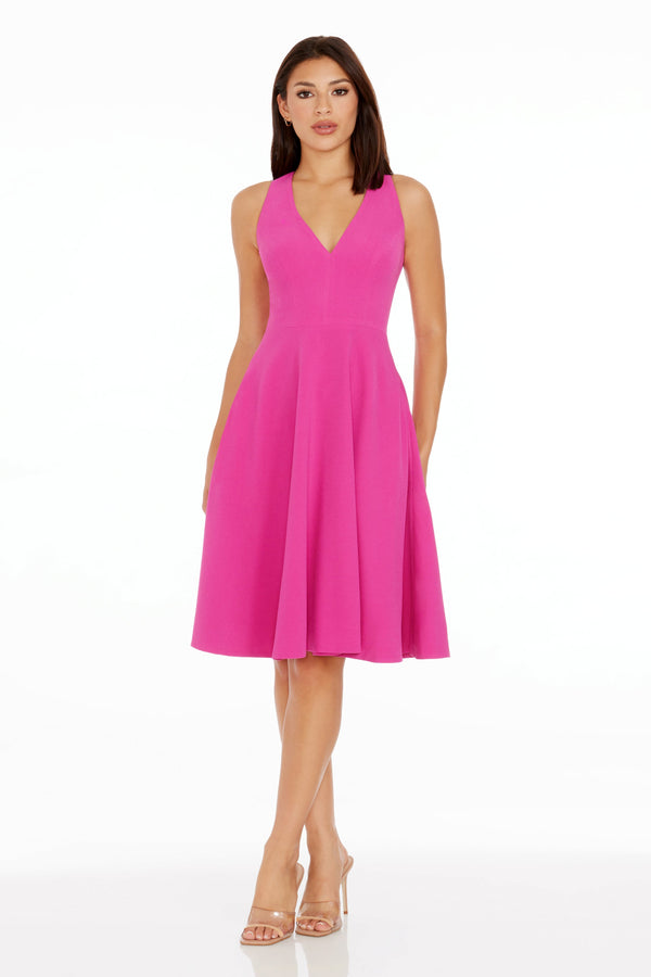 Catalina Dress / DARK MAGENTA