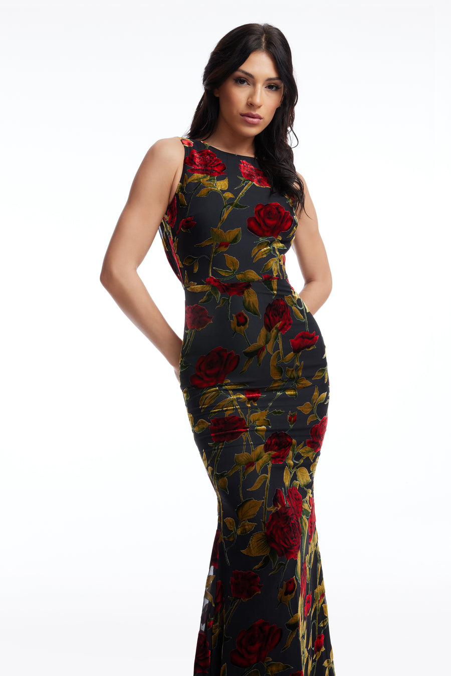 Cherilyn Dress / BLACK MULTI