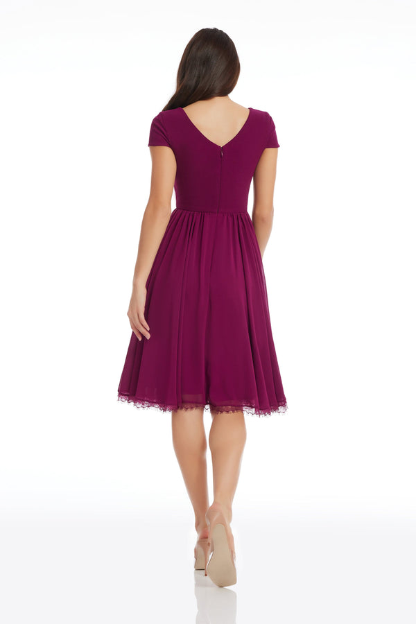 Corey Dress / DARK MAGENTA