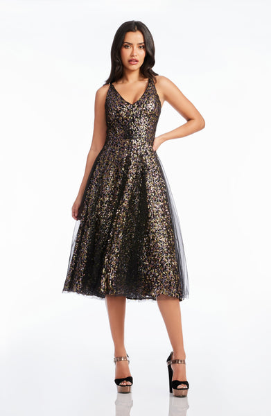 Dress the newest Population Corina Sequin Dress