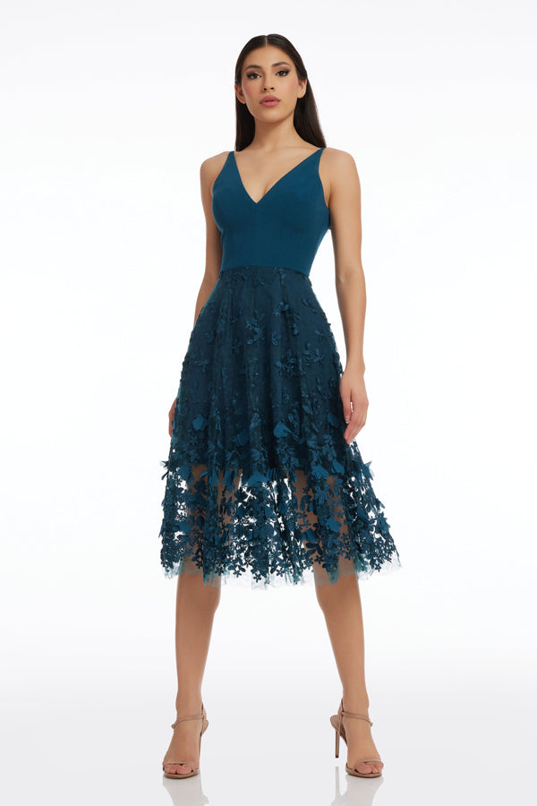 Darleen Dress / PEACOCK BLUE