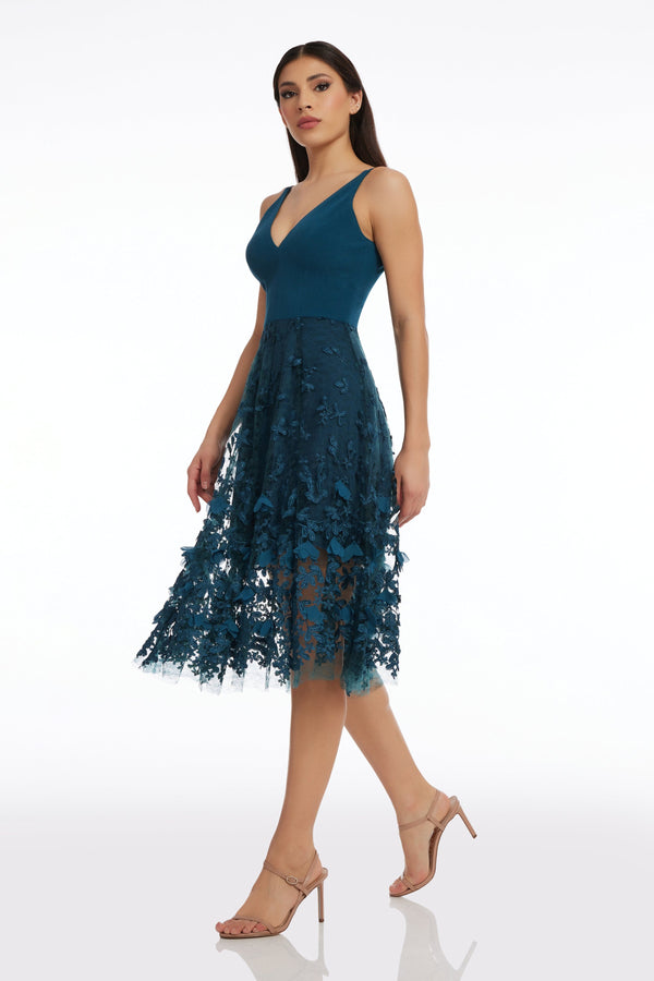 Darleen Dress / PEACOCK BLUE