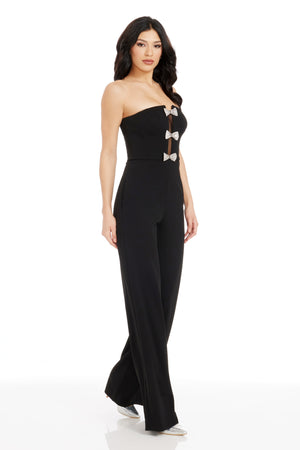 Erica Jumpsuit / BLACK-SILVER