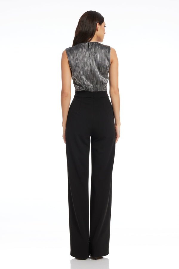 Everette Jumpsuit / BLACK-SILVER