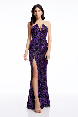 Fernanda Gown / MIDNIGHT PLUM-BLACK