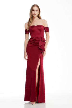 GABRIELLE GOWN / GARNET