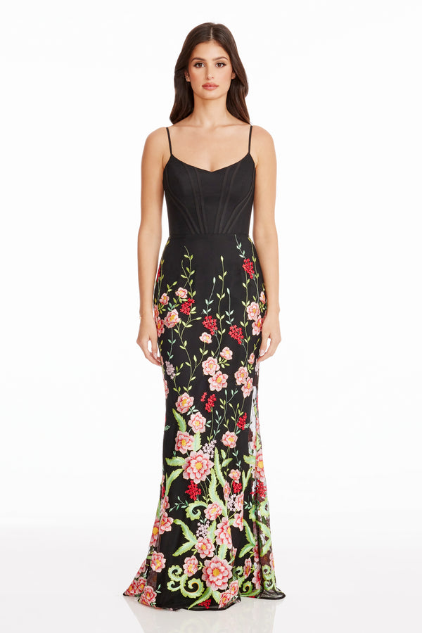 Giovanna Gown / BRIGHT ROSE MULTI