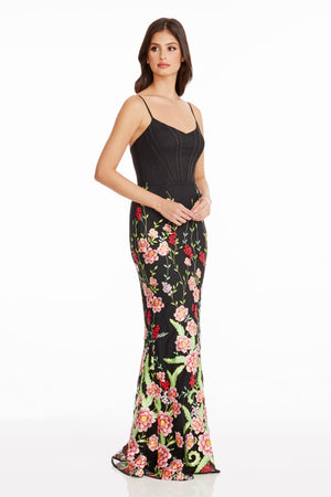 Giovanna Gown / BRIGHT ROSE MULTI