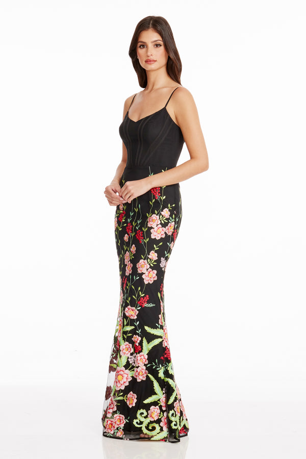 Giovanna Gown / BRIGHT ROSE MULTI