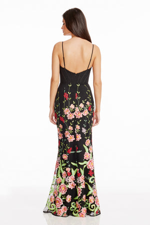 Giovanna Gown / BRIGHT ROSE MULTI