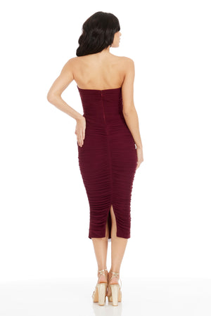 Heather Dress / BURGUNDY