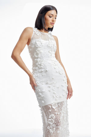 Helena Dress / White