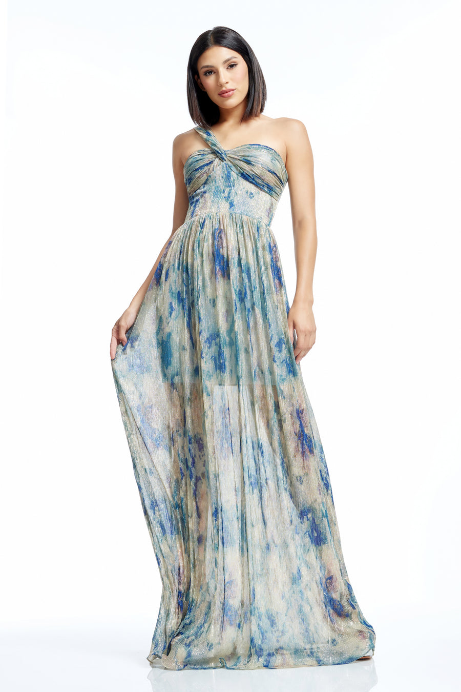 Idalia Dress / Pale Blue Multi