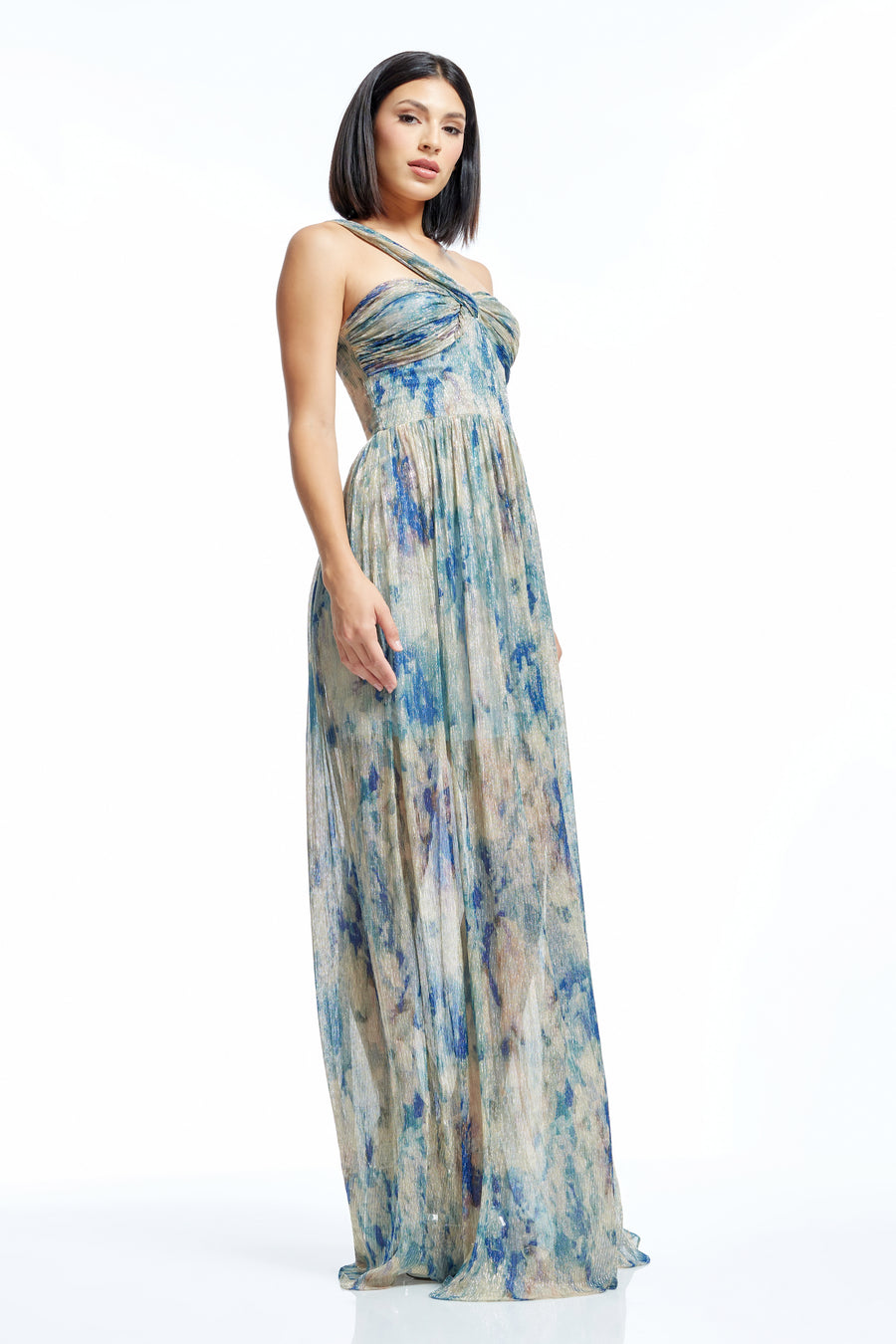 Idalia Dress / Pale Blue Multi