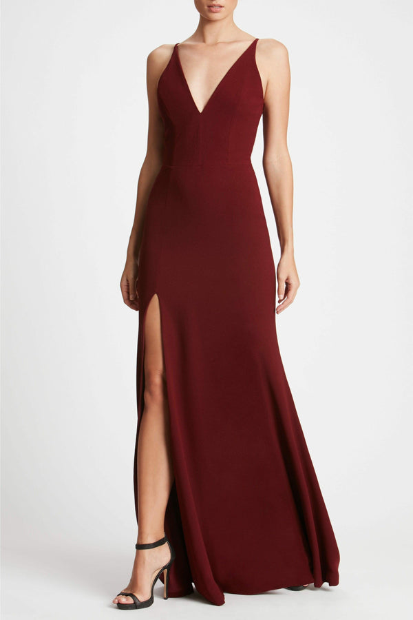 Iris Gown / BURGUNDY