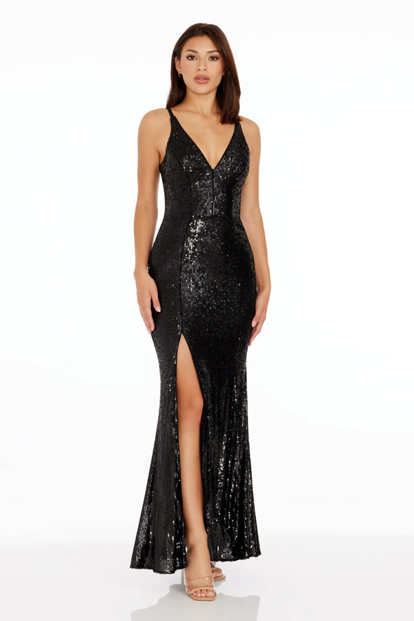 Iris Gown / BLACK