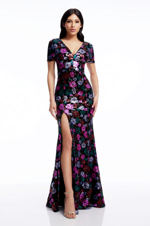 Karla Gown / BLACK MULTI