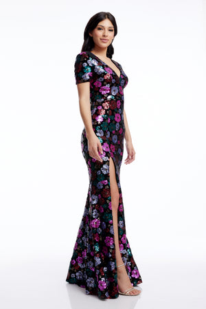 Karla Gown / BLACK MULTI