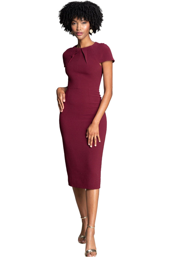 Lainey Dress / BURGUNDY