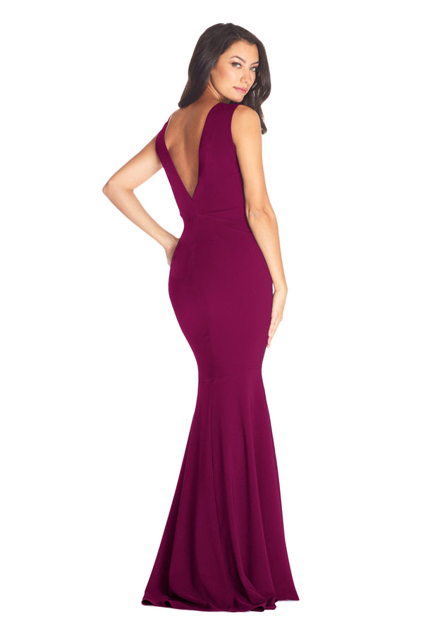 Leighton Gown / DARK MAGENTA