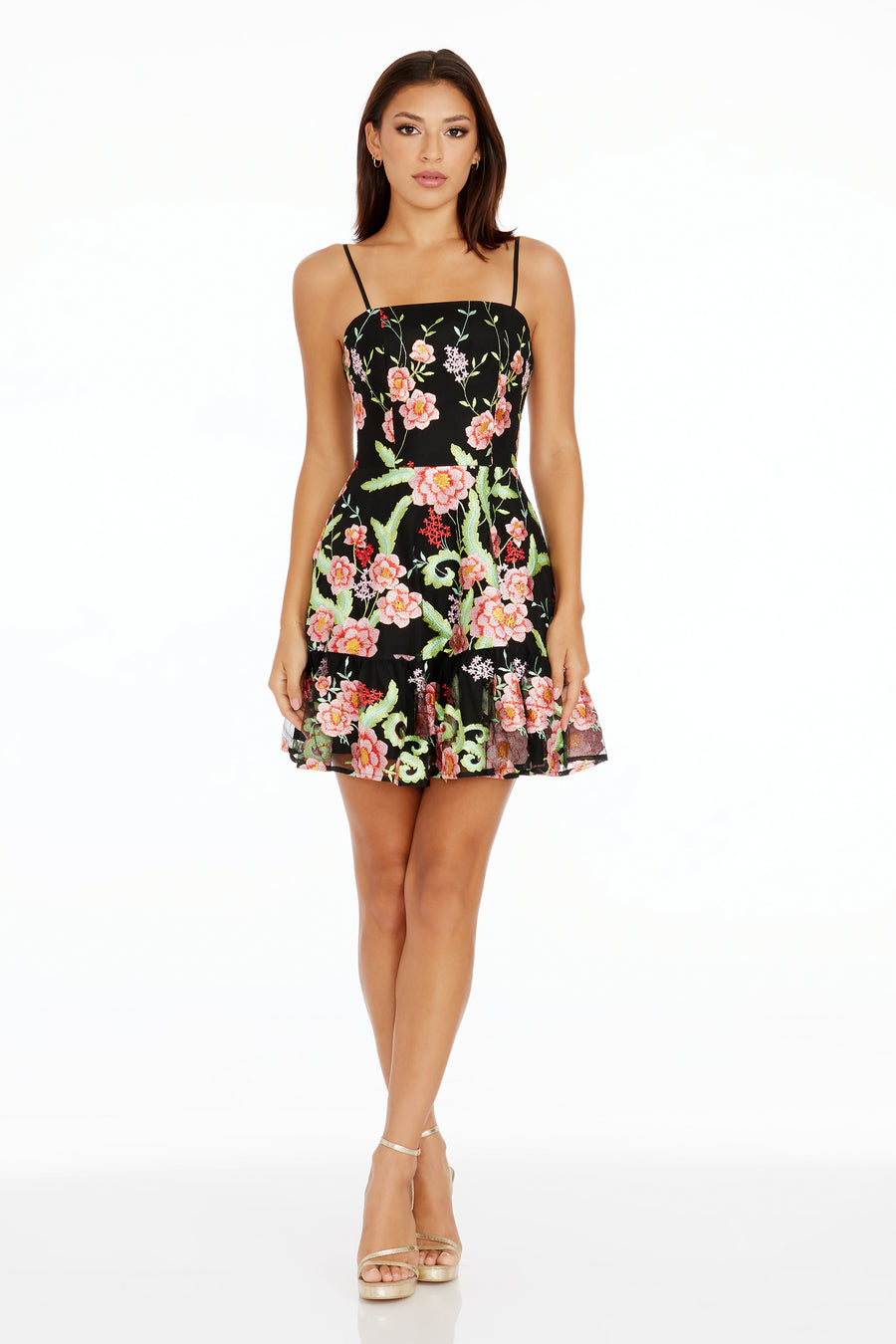 Lissa Dress / BRIGHT ROSE MULTI