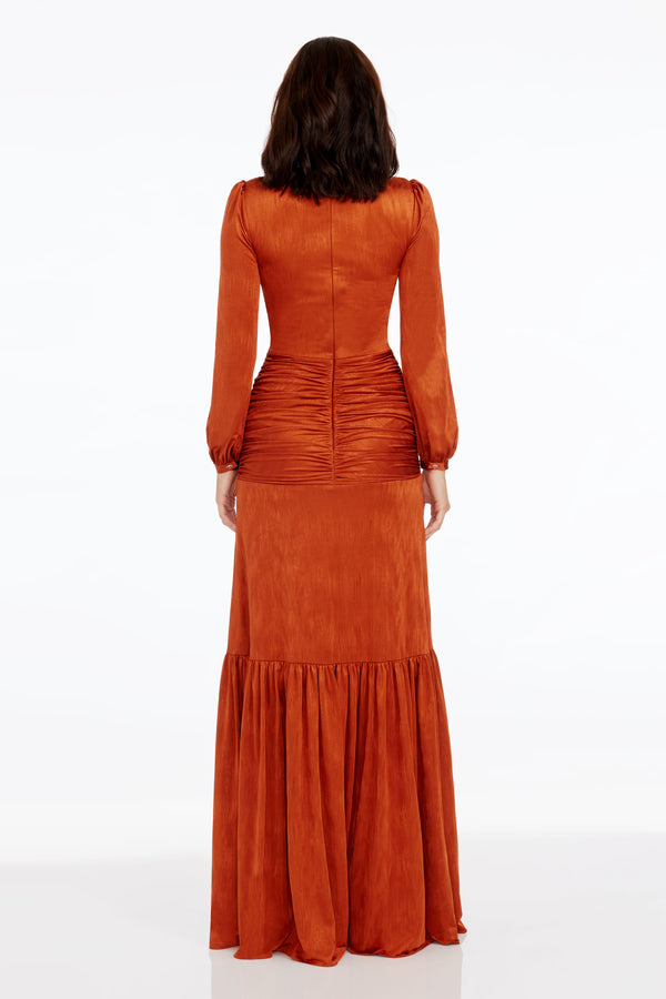 Lucille Dress / BURNT ORANGE