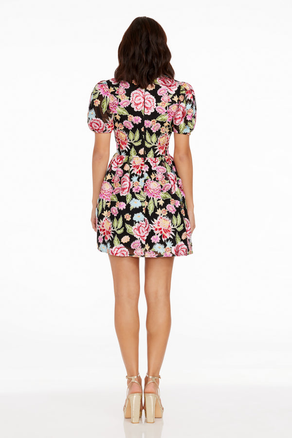 Marina Dress / PINK ROSE MULTI