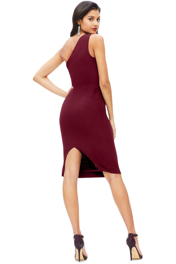 Martine Dress / BURGUNDY