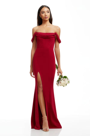 MELANIA DRESS / GARNET