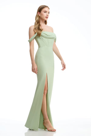 MELANIA DRESS / SAGE