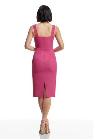 NICOLE DRESS / BRIGHT FUCHSIA