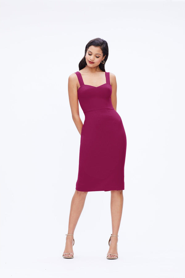 Nicole Dress / DARK MAGENTA