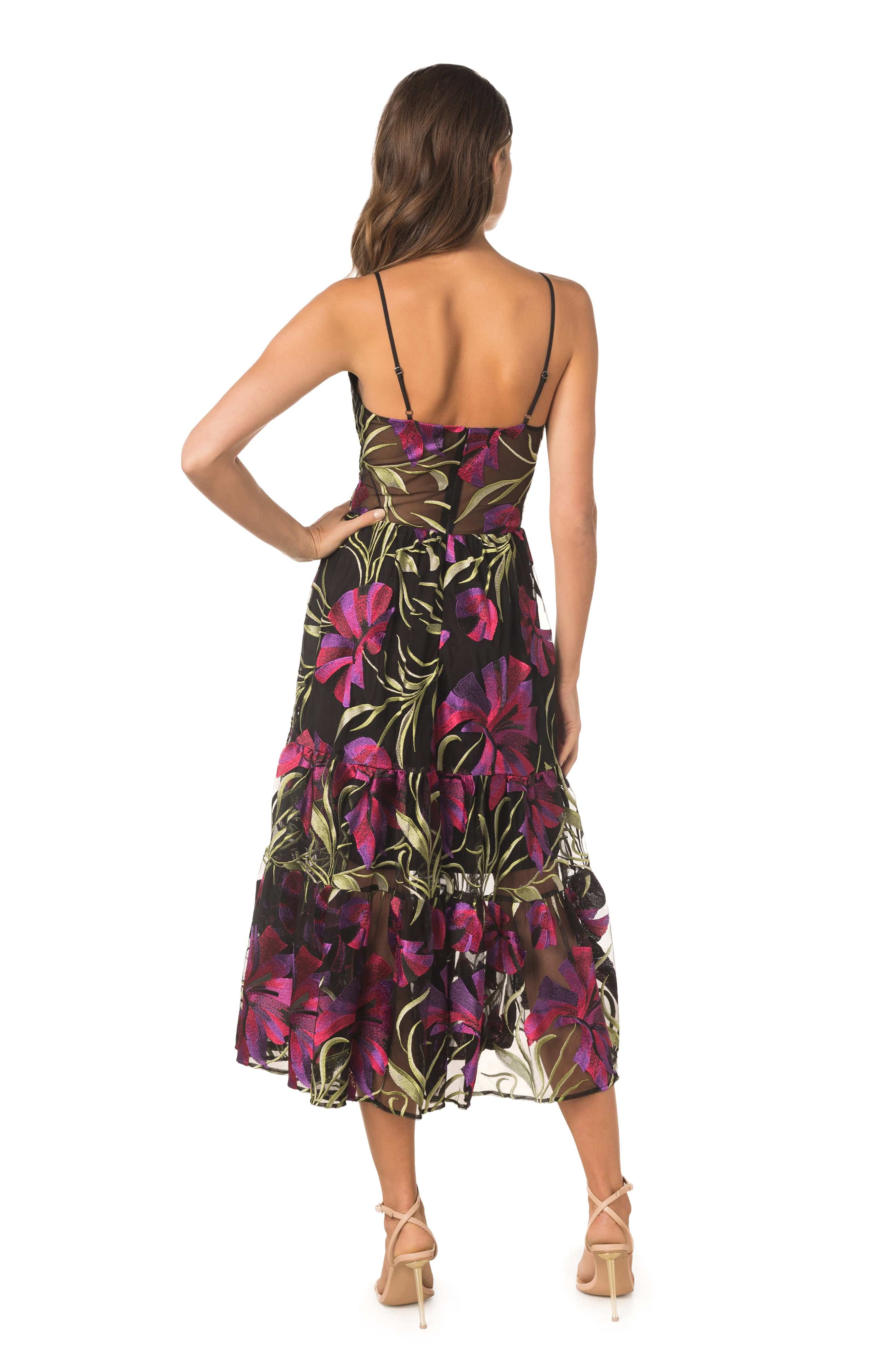 Paulette Lily Floral Dress – Dress the Population