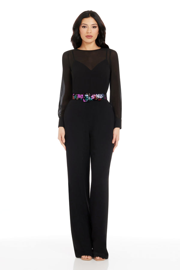 Pilar Jumpsuit / BLACK MULTI