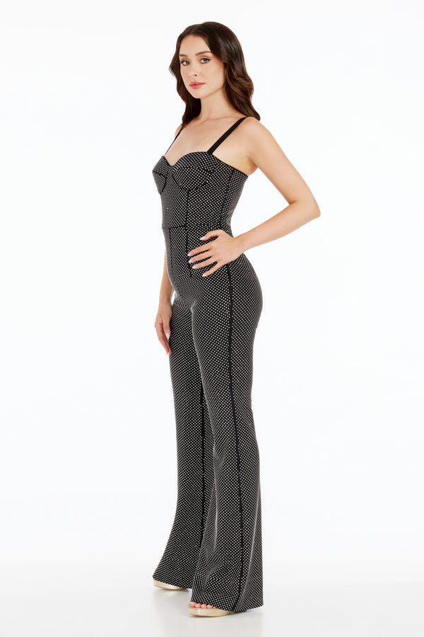 Presley Jumpsuit / BLACK-SILVER